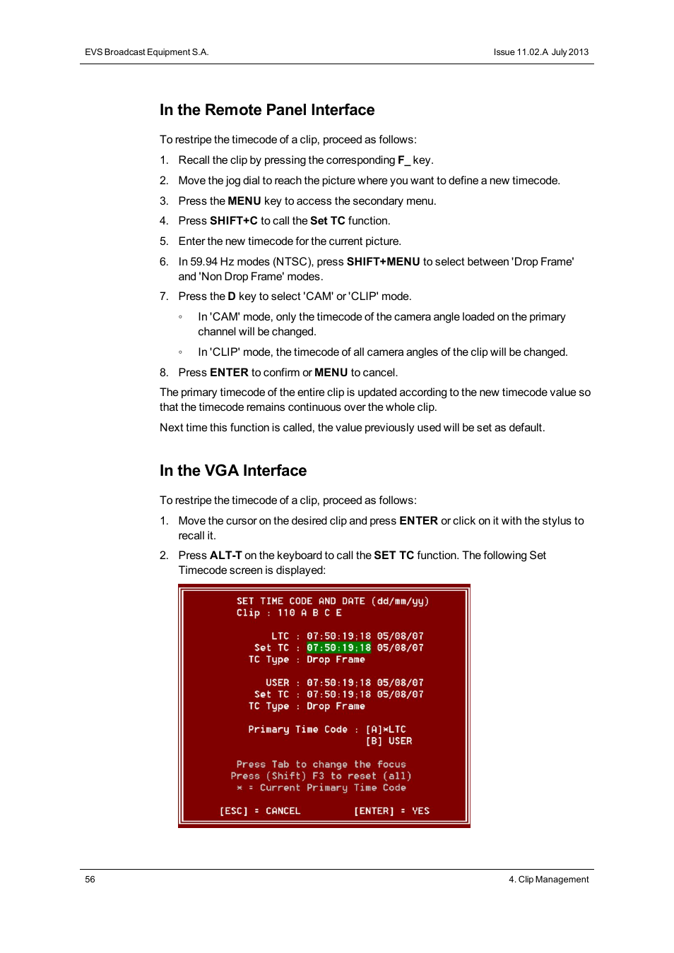 EVS XTnano Version 11.02 - July 2013 Operation Manual User Manual | Page 64 / 102