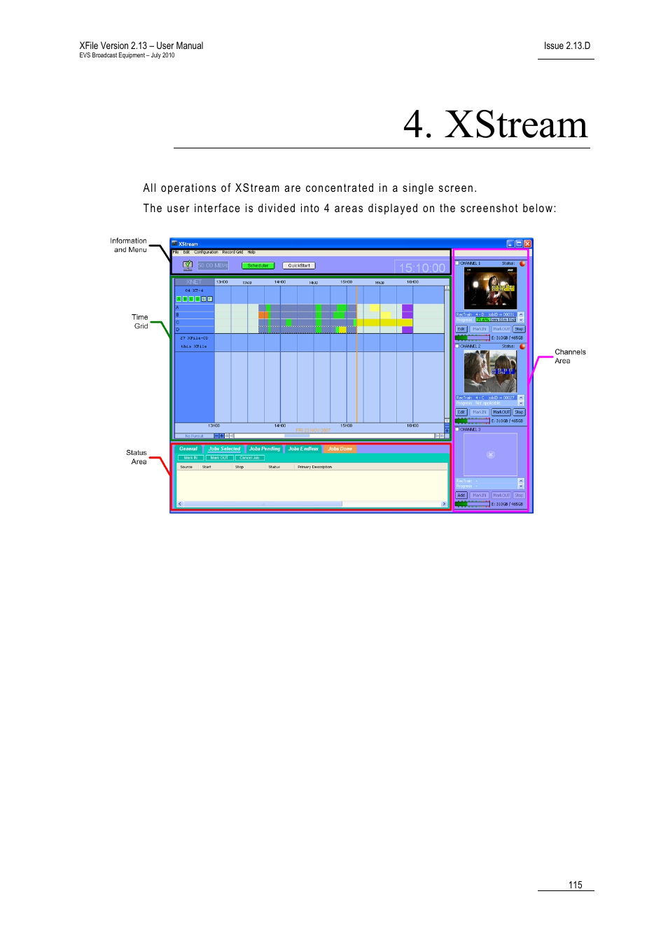 Xstream | EVS Xfile Version 2.13 - July 2010 User Manual User Manual | Page 124 / 192