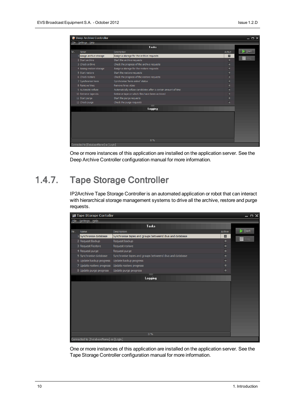 Tape storage controller | EVS IP2Archive Version 1.2 - October 2012 User Manual User Manual | Page 15 / 30