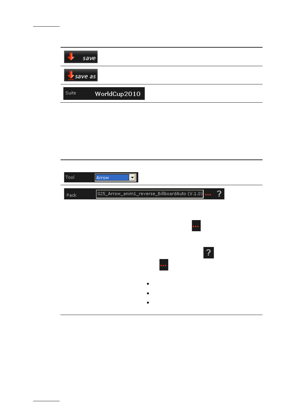 Pack area, Target area | EVS EPSIO Version 1.63 - May 2011 User's Manual User Manual | Page 60 / 73