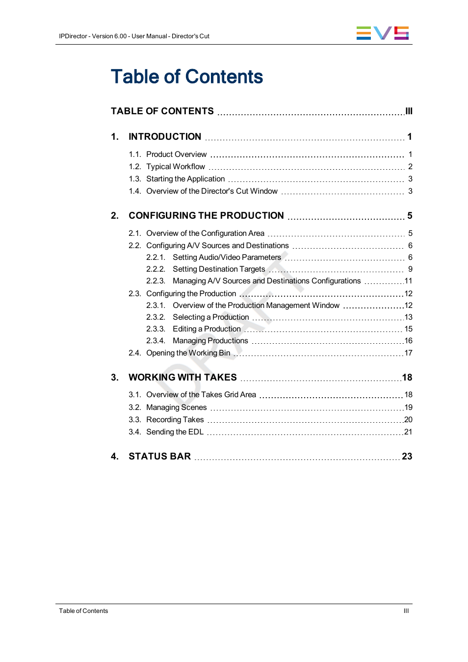 EVS IPDirector Version 6.0 - November 2012 Part 10 User's Manual User Manual | Page 5 / 30
