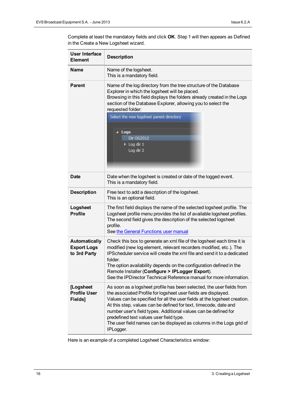 EVS IPDirector Version 6.2 - June 2013 IPLOGGER User Manual User Manual | Page 26 / 74