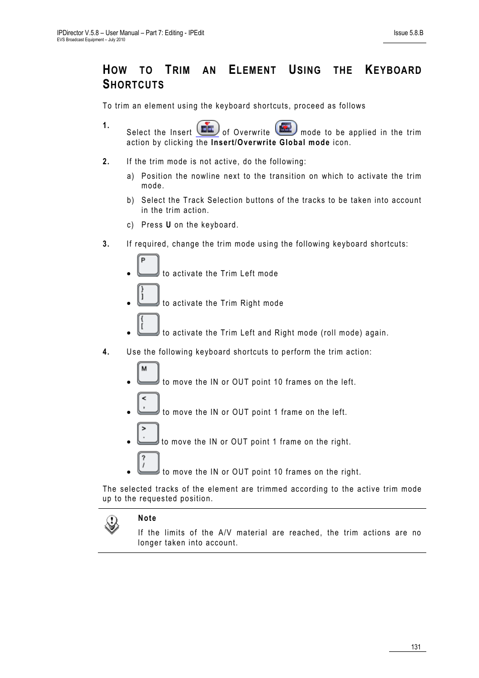 EVS IPDirector Version 5.8 - July 2010 Part 7 User's Manual User Manual | Page 144 / 229