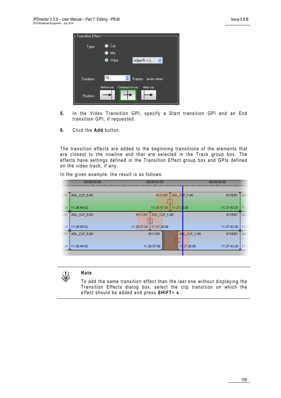 EVS IPDirector Version 5.8 - July 2010 Part 7 User's Manual User Manual | Page 172 / 229