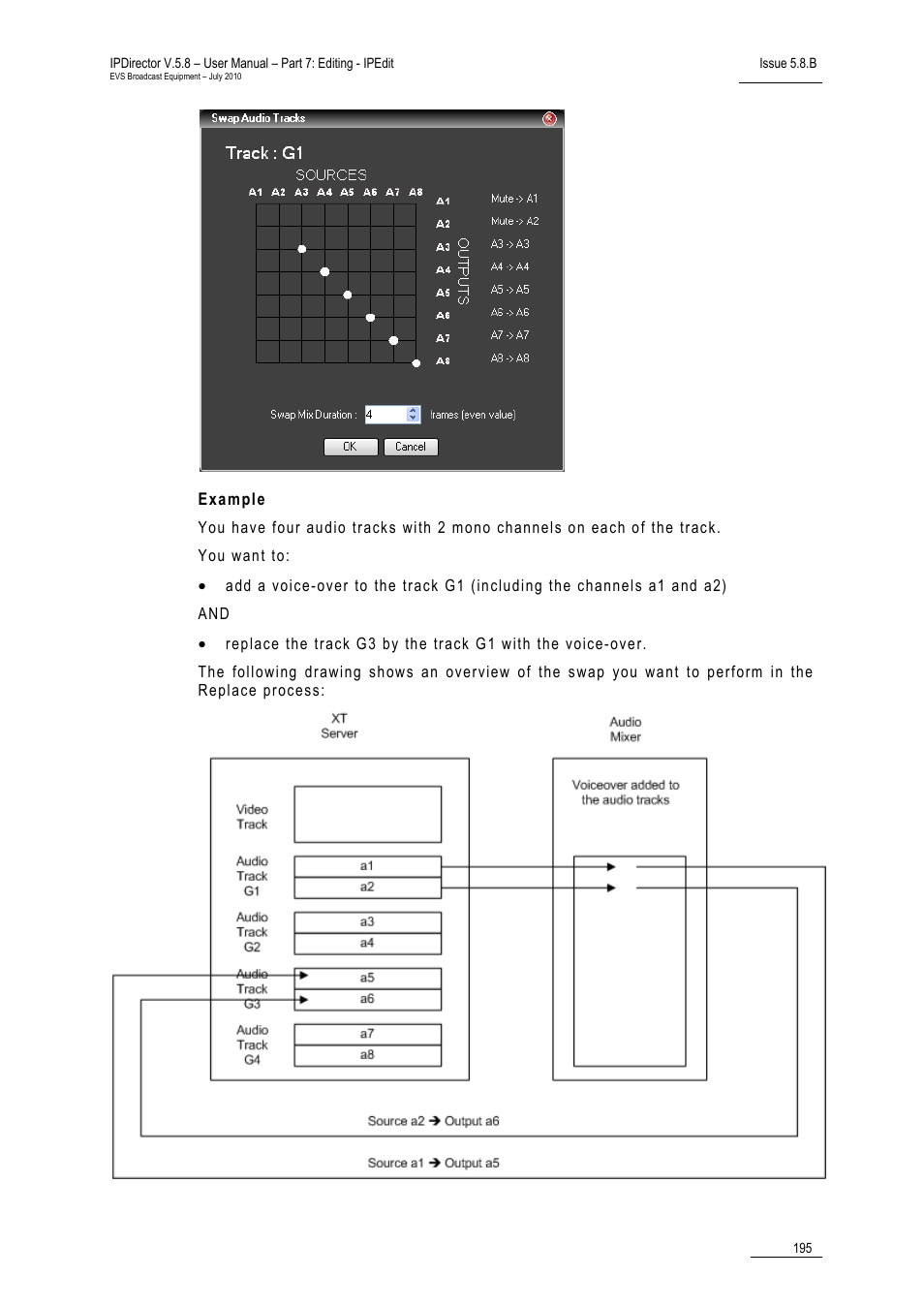 Example | EVS IPDirector Version 5.8 - July 2010 Part 7 User's Manual User Manual | Page 208 / 229