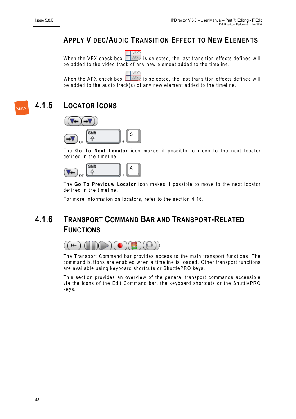 Locator icons | EVS IPDirector Version 5.8 - July 2010 Part 7 User's Manual User Manual | Page 61 / 229