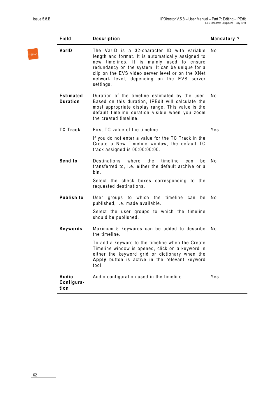 EVS IPDirector Version 5.8 - July 2010 Part 7 User's Manual User Manual | Page 75 / 229