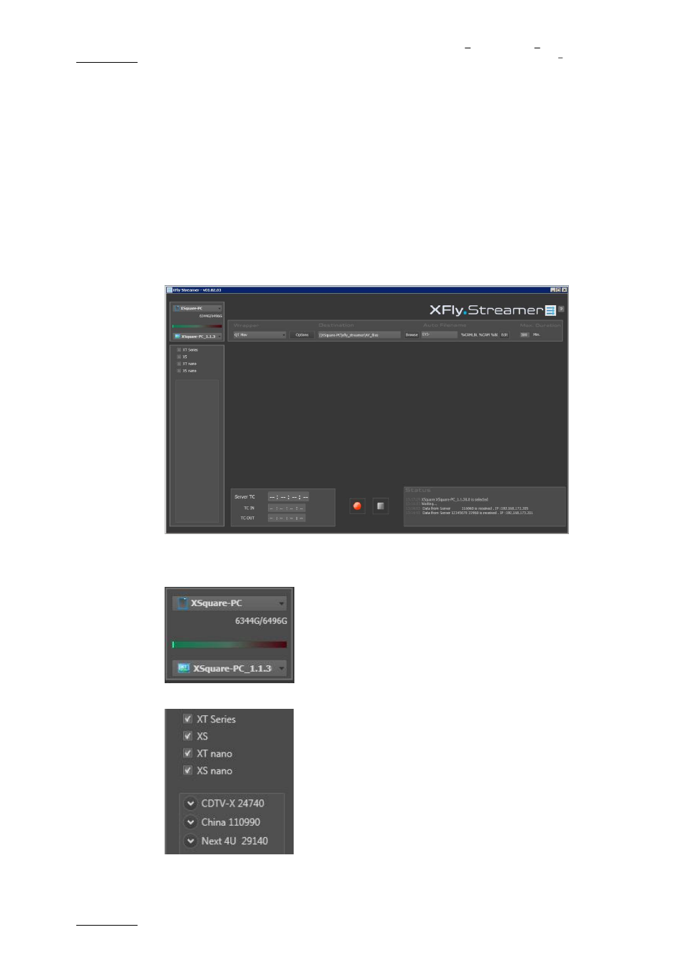 Peration, How to record streams, E 22 | Operation, 1 how to record streams | EVS XFLY Streamer Version 1.02 - April 2013 User Manual User Manual | Page 22 / 25