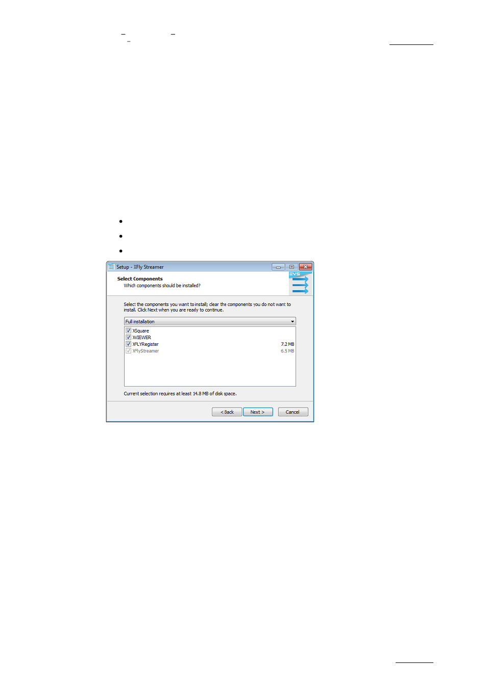 Rocedure, Procedure | EVS XFLY Streamer Version 1.02 - April 2013 User Manual User Manual | Page 7 / 25