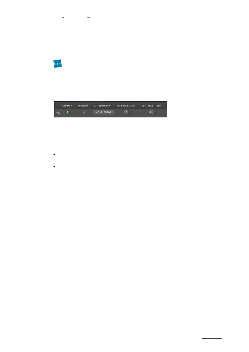 Onfiguration, Configuration of local xsquare/xtaccess, Configuration of remote xsquare/xtaccess | Xsquare support, Configuration, 1 configuration of local xsquare/xtaccess, 2 configuration of remote xsquare/xtaccess | EVS XFLY Streamer Version 1.02 - April 2013 User Manual User Manual | Page 9 / 25