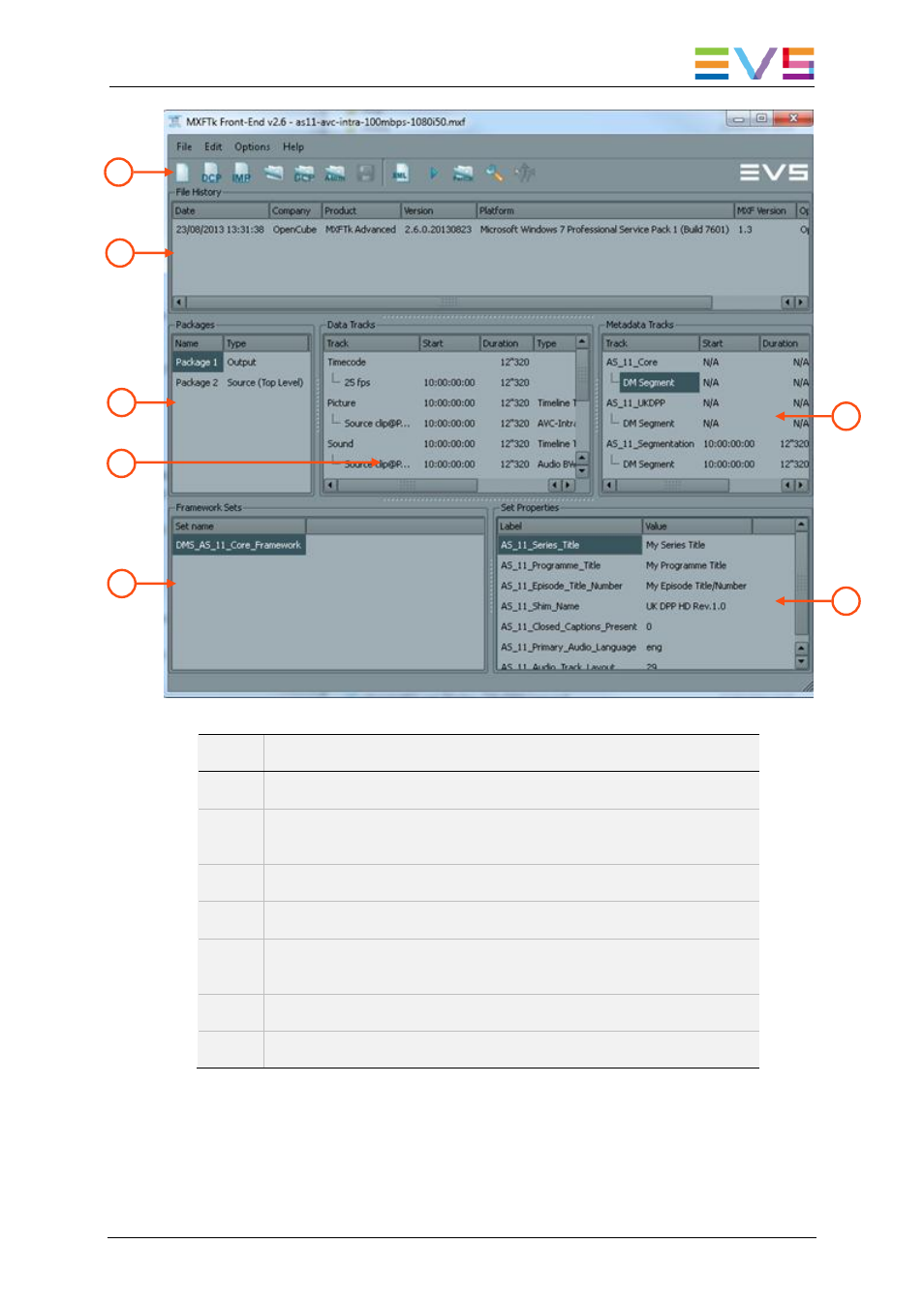 EVS OpenCube MXFTK Version 2.6 - October 2013 User Manual User Manual | Page 11 / 42