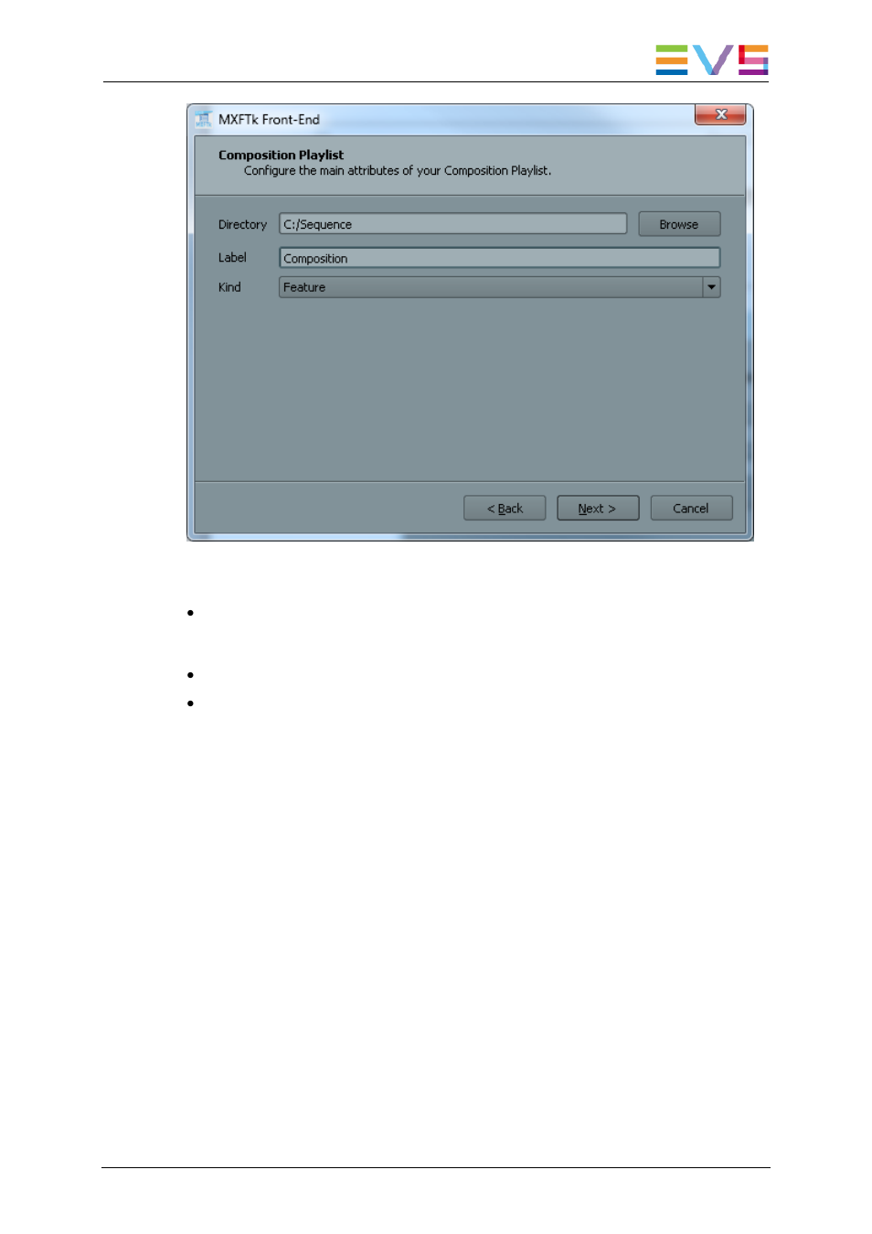 EVS OpenCube MXFTK Version 2.6 - October 2013 User Manual User Manual | Page 31 / 42
