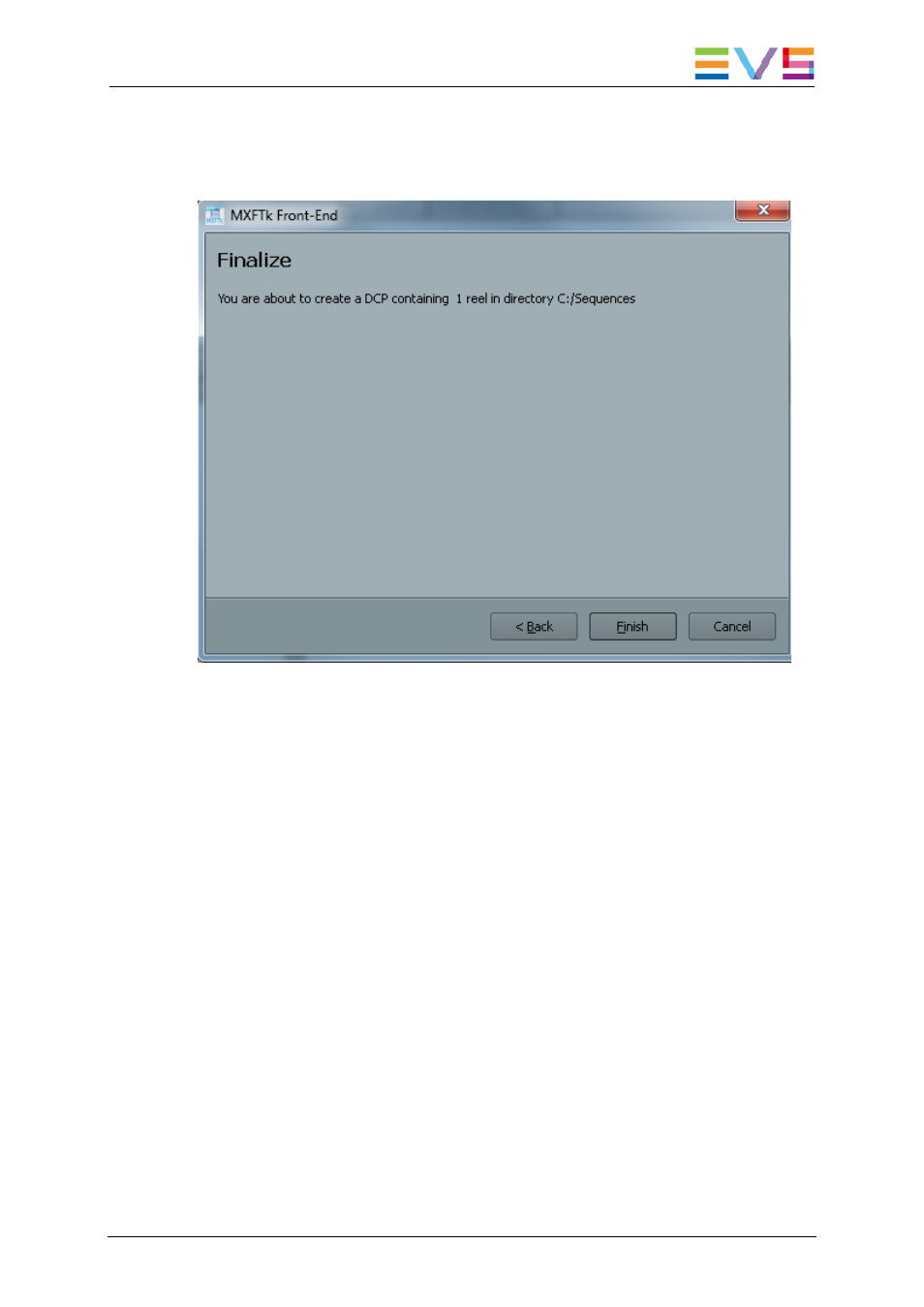 EVS OpenCube MXFTK Version 2.6 - October 2013 User Manual User Manual | Page 35 / 42