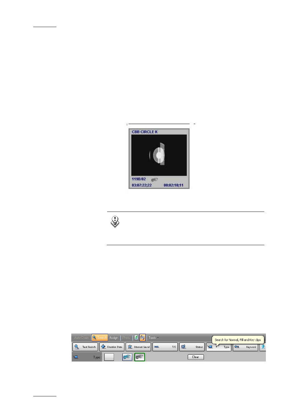 5 how to view key clip information, 6 browsing for key and fill clips, Key clips | How to view key clip information, Browsing for key and fill clips, Ow to, Nformation | EVS IPDirector Version 4.3 - October 2007 Part 3 User's Manual User Manual | Page 115 / 204