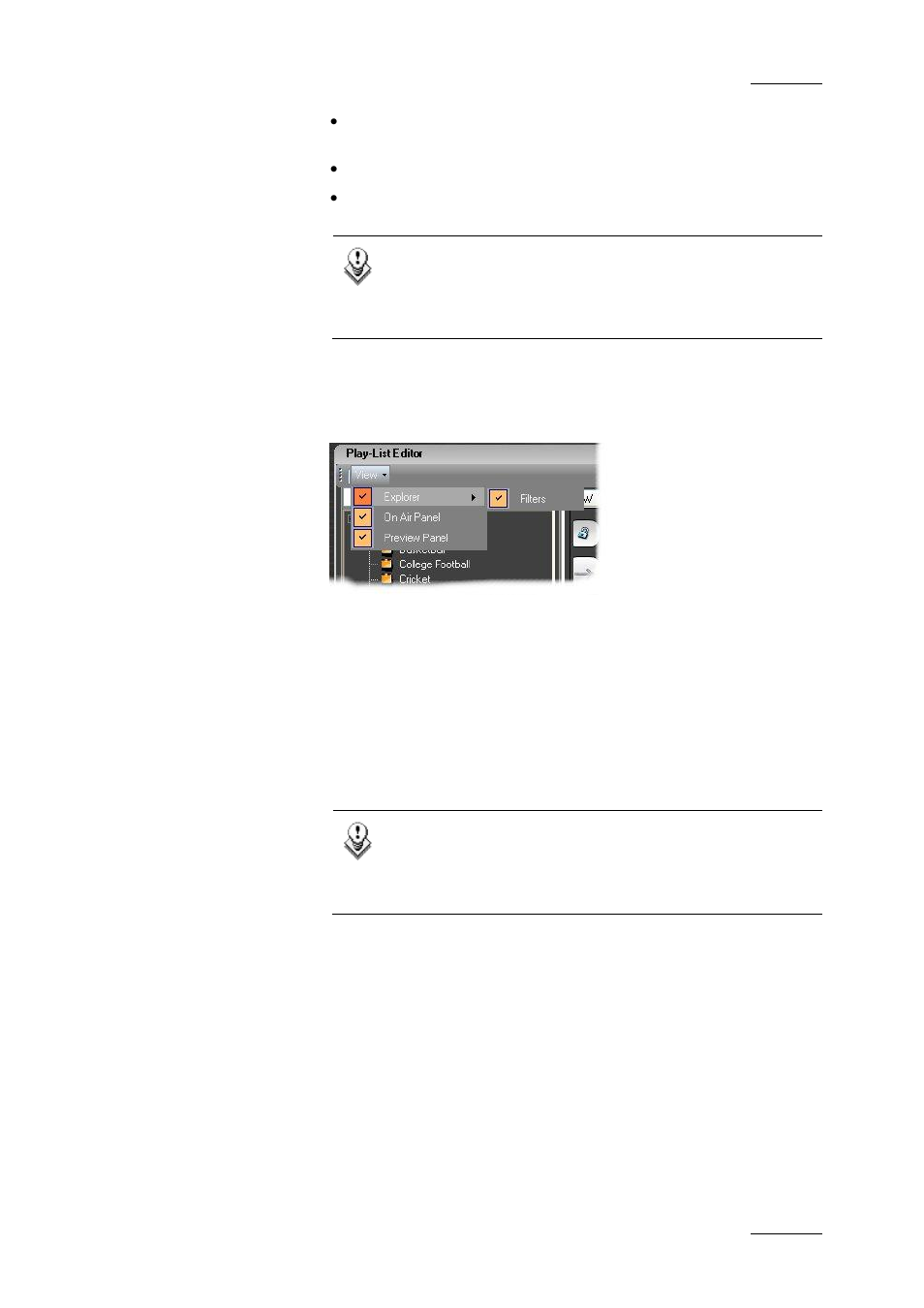 2 the menu bar, The menu bar | EVS IPDirector Version 4.3 - October 2007 Part 3 User's Manual User Manual | Page 118 / 204