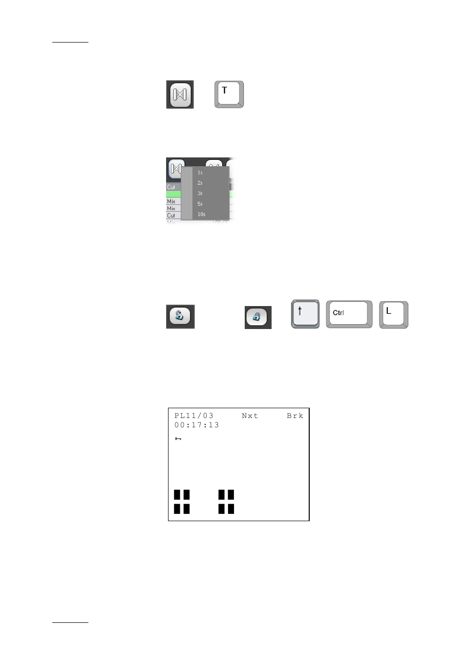 Preview transition, 3 on-air play-list modes, Lock | On-air play-list modes, Preview, Transition, Odes | EVS IPDirector Version 4.3 - October 2007 Part 3 User's Manual User Manual | Page 133 / 204