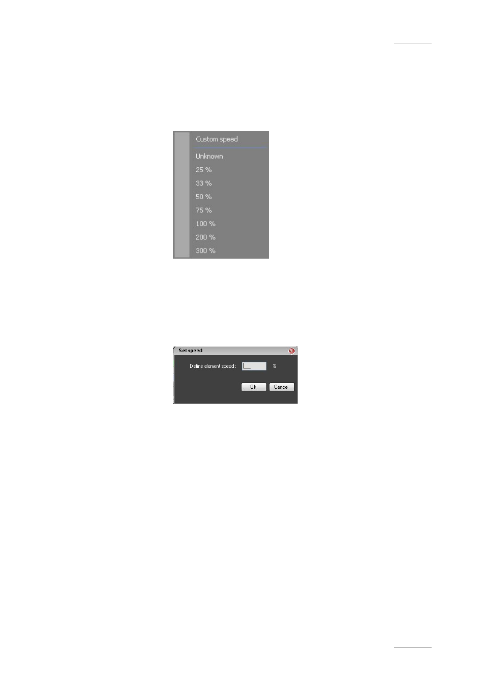 Set speed, Define start mode | EVS IPDirector Version 4.3 - October 2007 Part 3 User's Manual User Manual | Page 152 / 204