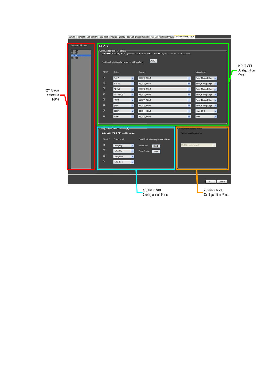 3 xt server selection pane, Xt server selection pane, 3 xt | Server, Election | EVS IPDirector Version 4.3 - October 2007 Part 3 User's Manual User Manual | Page 191 / 204
