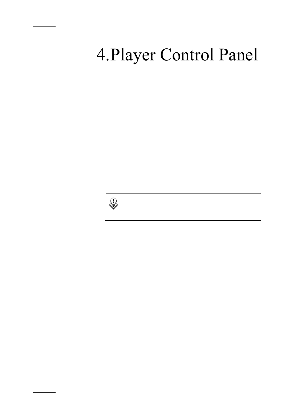 Player control panel, 1 introduction, Introduction | EVS IPDirector Version 4.3 - October 2007 Part 3 User's Manual User Manual | Page 39 / 204