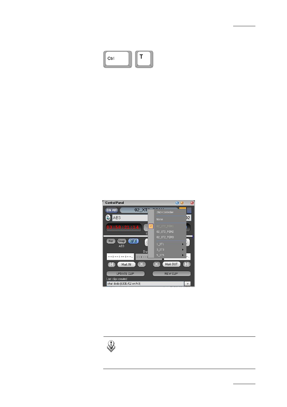13 take function, 14 secondary control mode, Take function | Secondary control mode, 13 t, 14 s, Unction, Econdary, Ontrol mode | EVS IPDirector Version 4.3 - October 2007 Part 3 User's Manual User Manual | Page 64 / 204