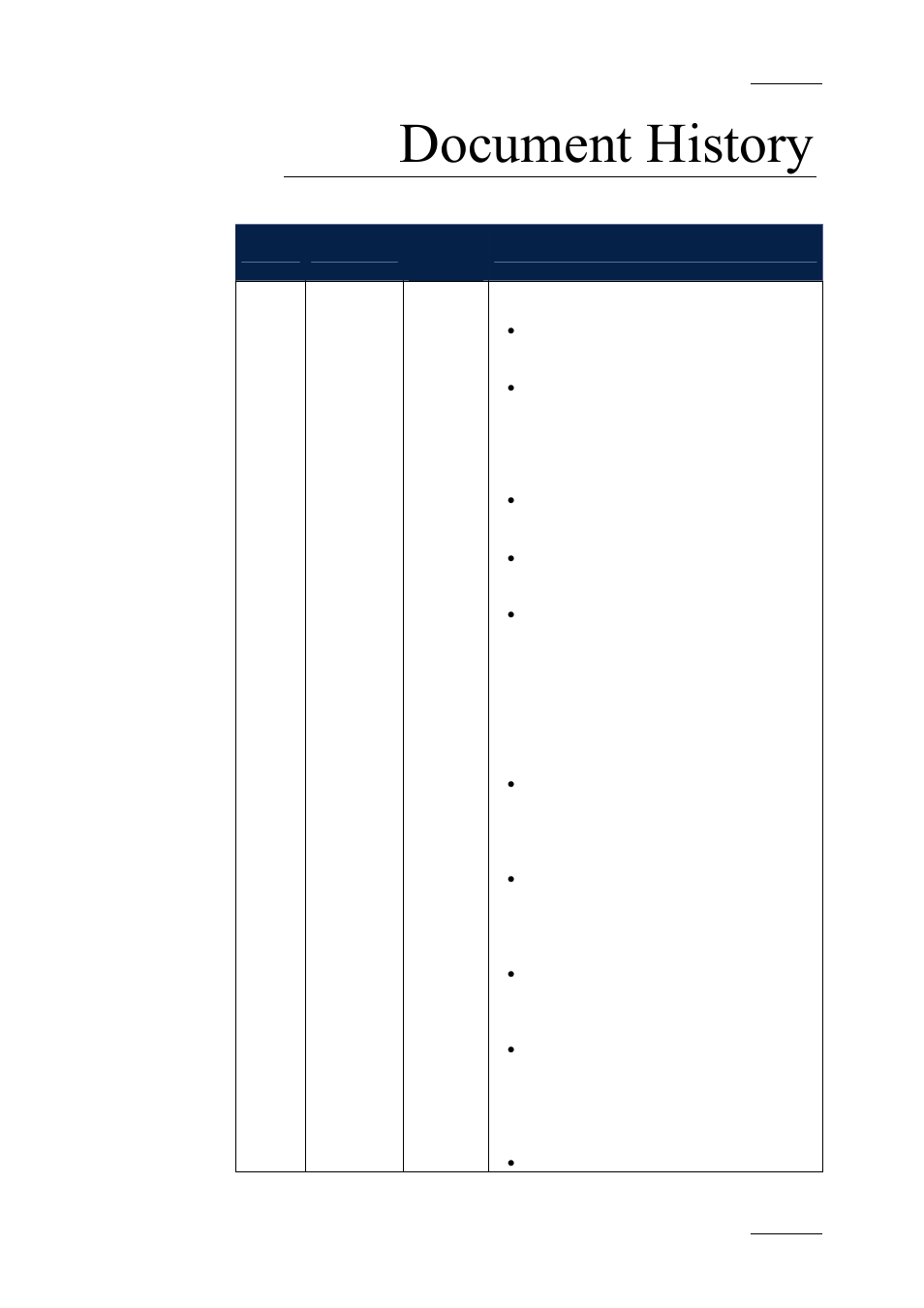 Document history | EVS IPDirector Version 4.3 - October 2007 Part 3 User's Manual User Manual | Page 8 / 204
