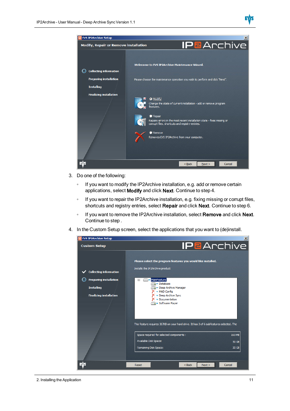 EVS IP2Archive Deep Archive Sync Version 1.1 - October 2012 User Manual User Manual | Page 16 / 66