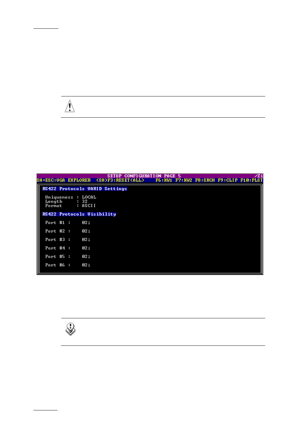 1 display-only window, 2 settings, Display-only window | Settings, N 2.7 ‘rs422, E 26, Isplay, Only, Indow, Ettings | EVS MulticamLSM Version 10.04 - January 2011 Configuration Manual User Manual | Page 34 / 98