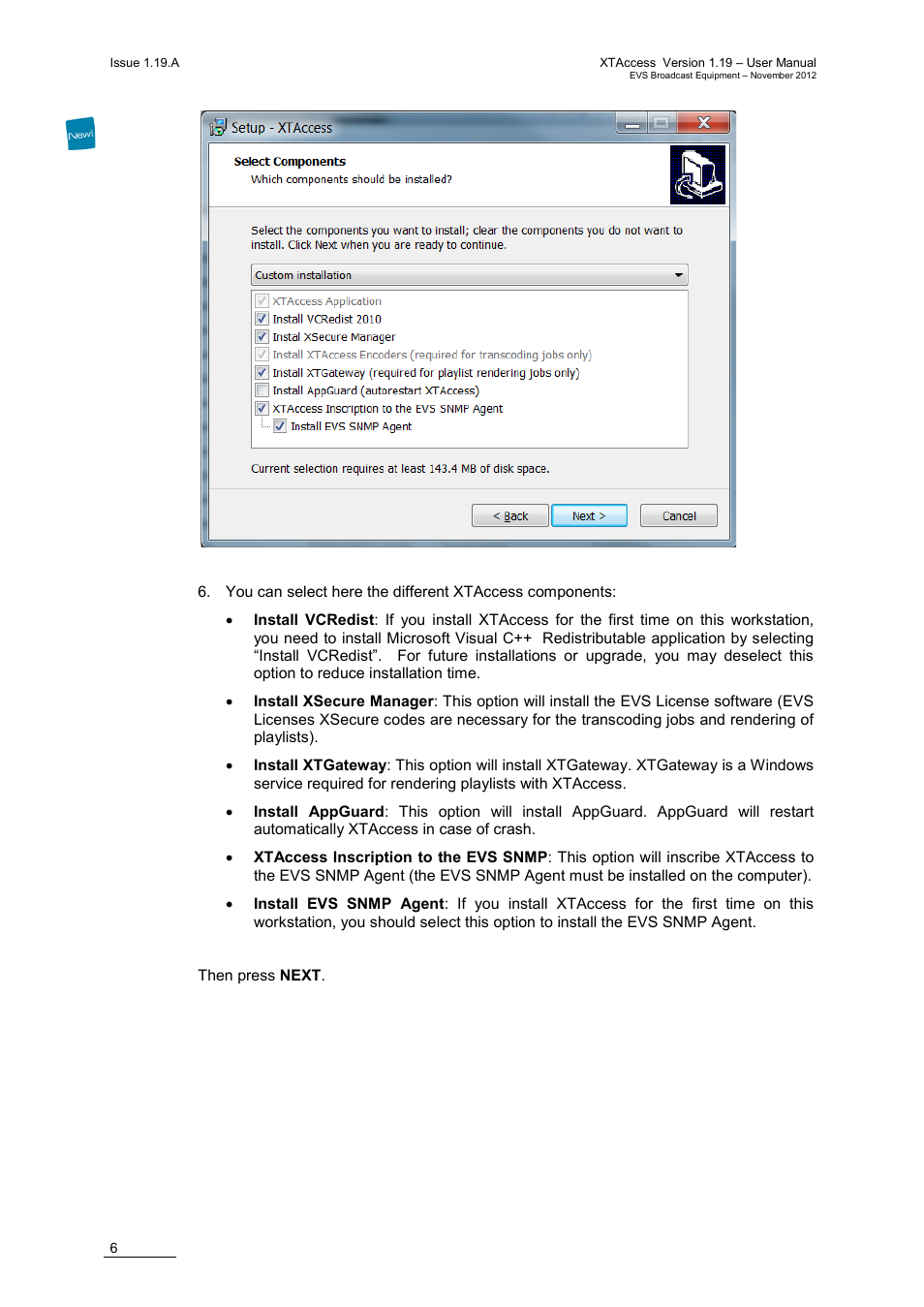 EVS XTAccess Version 1.19 - November 2012 User Manual User Manual | Page 16 / 112