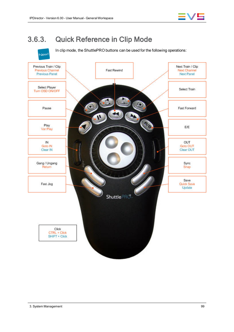 Quick reference in clip mode | EVS IPDirector Version 6.0 - November 2012 Part 1 User's Manual User Manual | Page 109 / 140