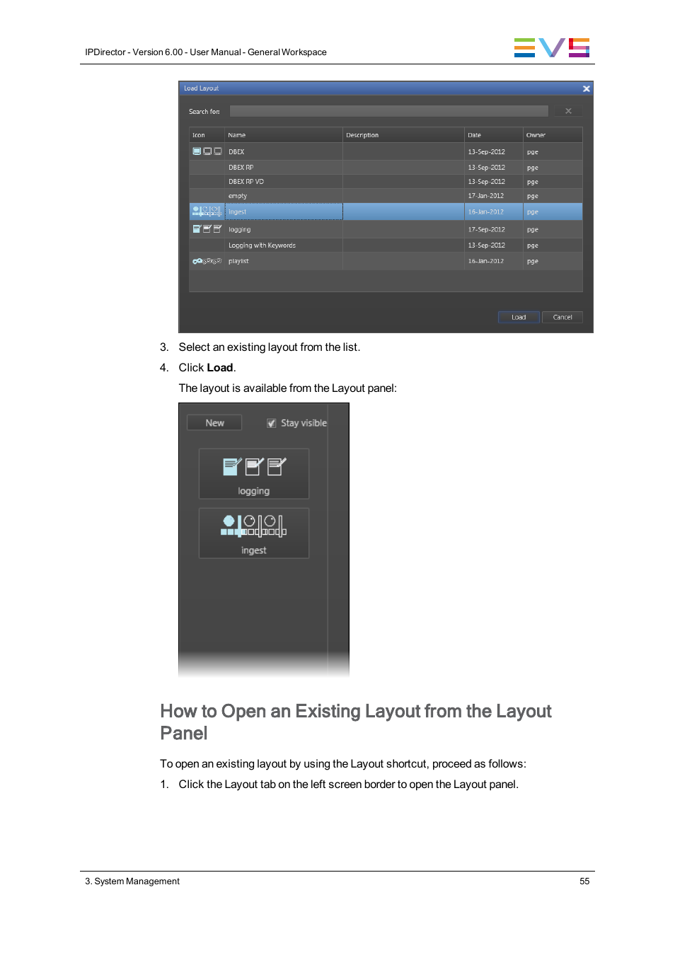EVS IPDirector Version 6.0 - November 2012 Part 1 User's Manual User Manual | Page 65 / 140