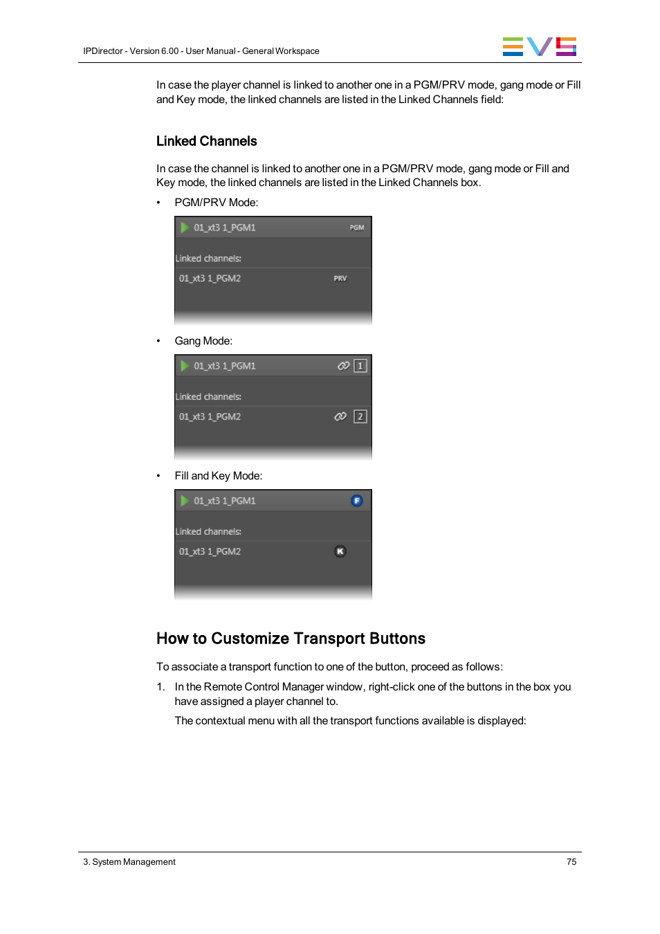 How to customize transport buttons | EVS IPDirector Version 6.0 - November 2012 Part 1 User's Manual User Manual | Page 85 / 140