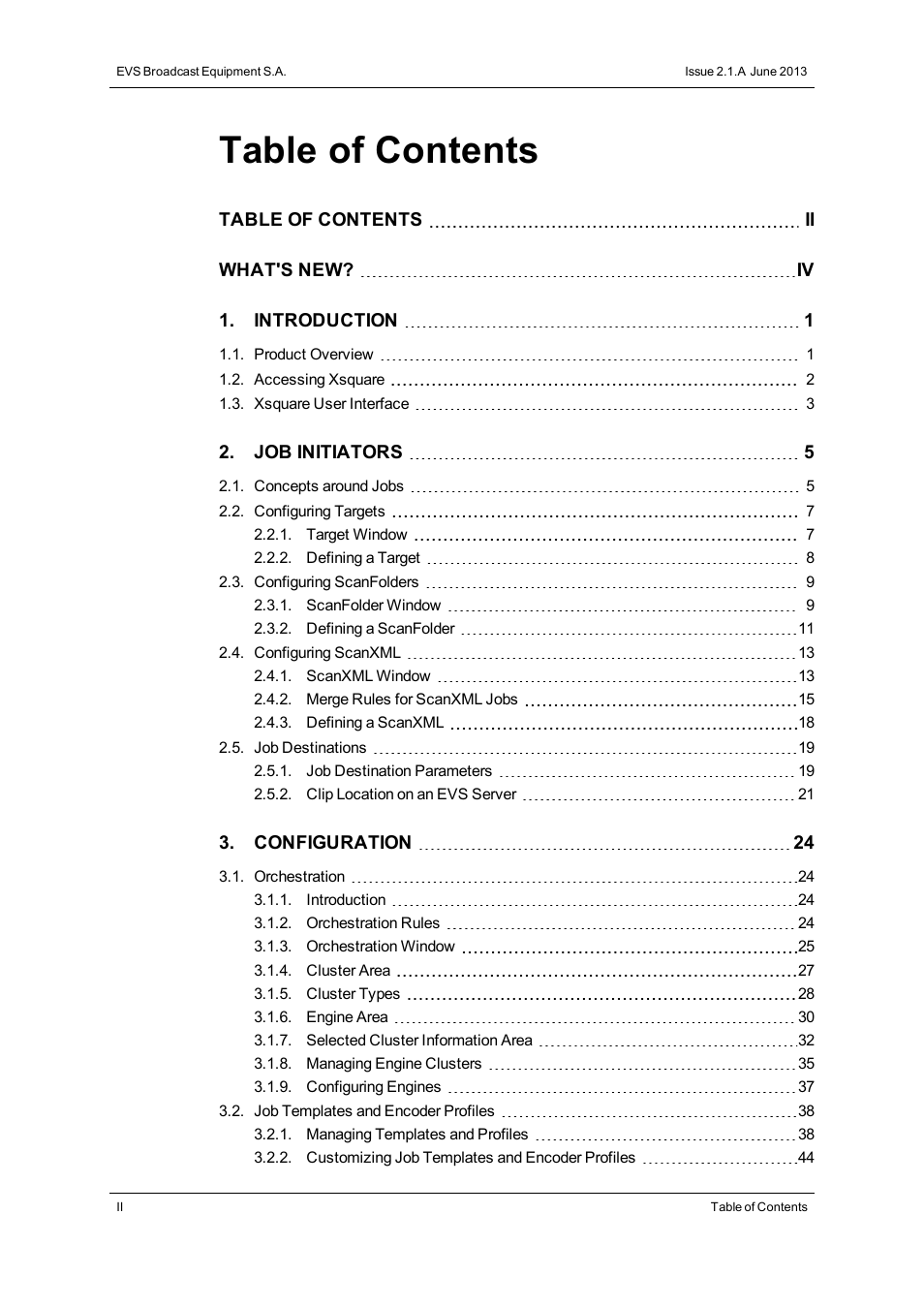 EVS Xsquare Version 2.1 User Manual User Manual | Page 4 / 69