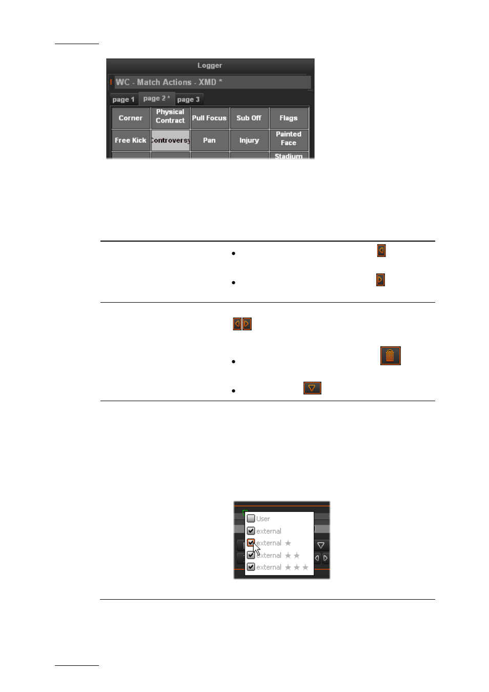4 other possible actions on logs, Other possible actions on logs, Ther | Ossible, Ctions on | EVS Xedio Dispatcher Version 4.00 - July 2011 User Manual User Manual | Page 86 / 97