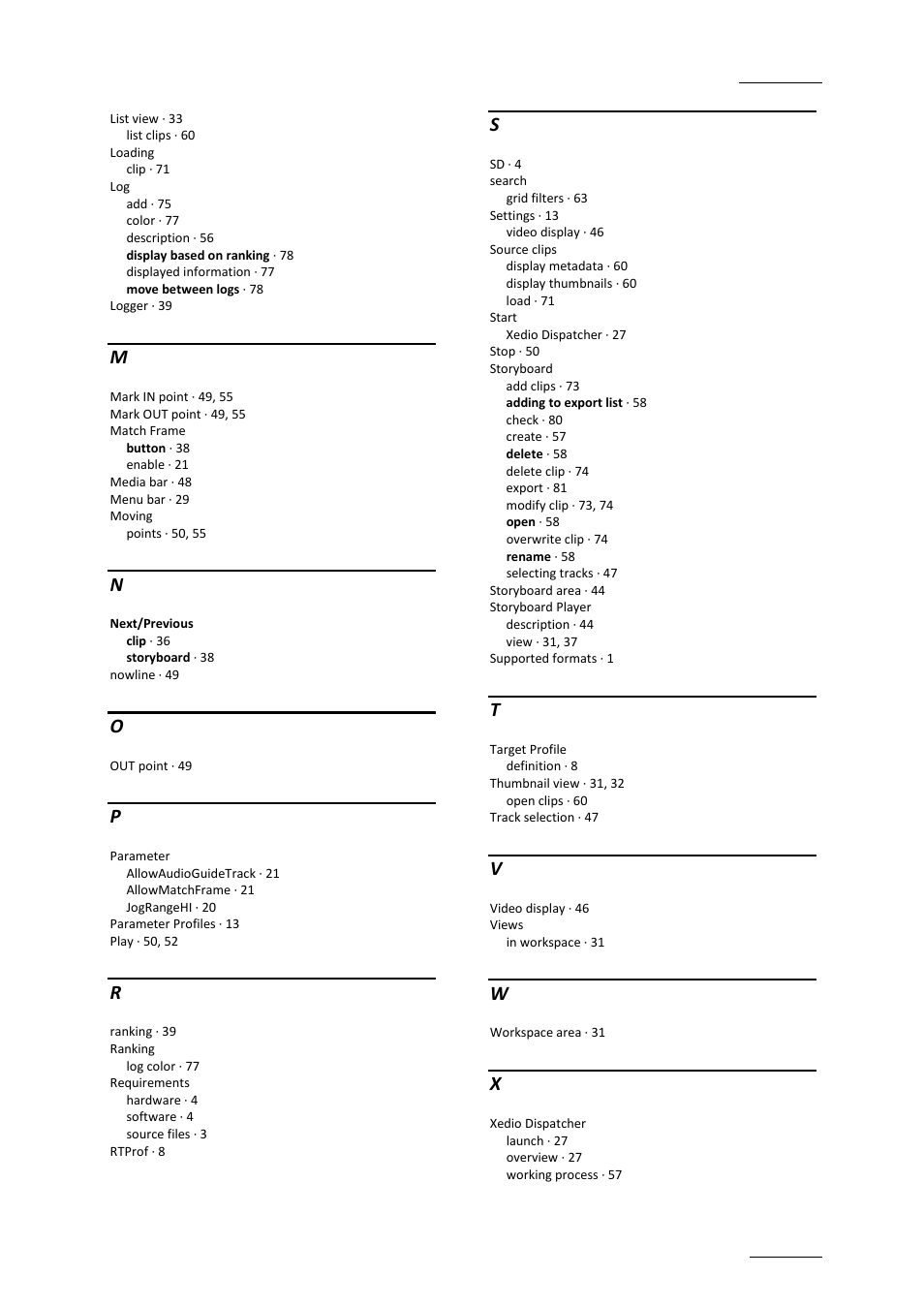 EVS Xedio Dispatcher Version 4.00 - July 2011 User Manual User Manual | Page 95 / 97
