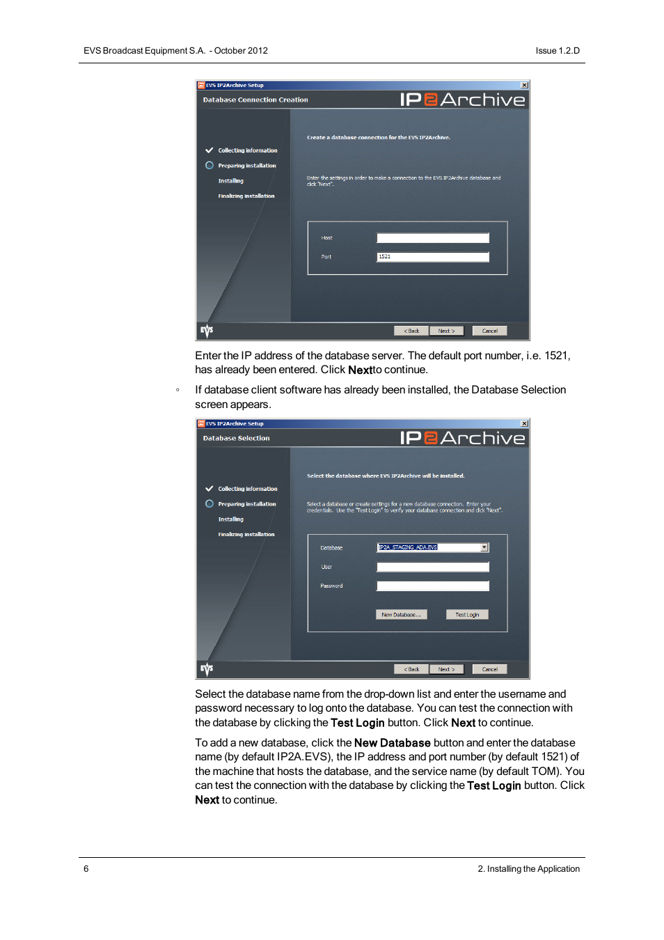 EVS IP2Archive MAD Config Version 1.2 - October 2012 User Manual User Manual | Page 11 / 48