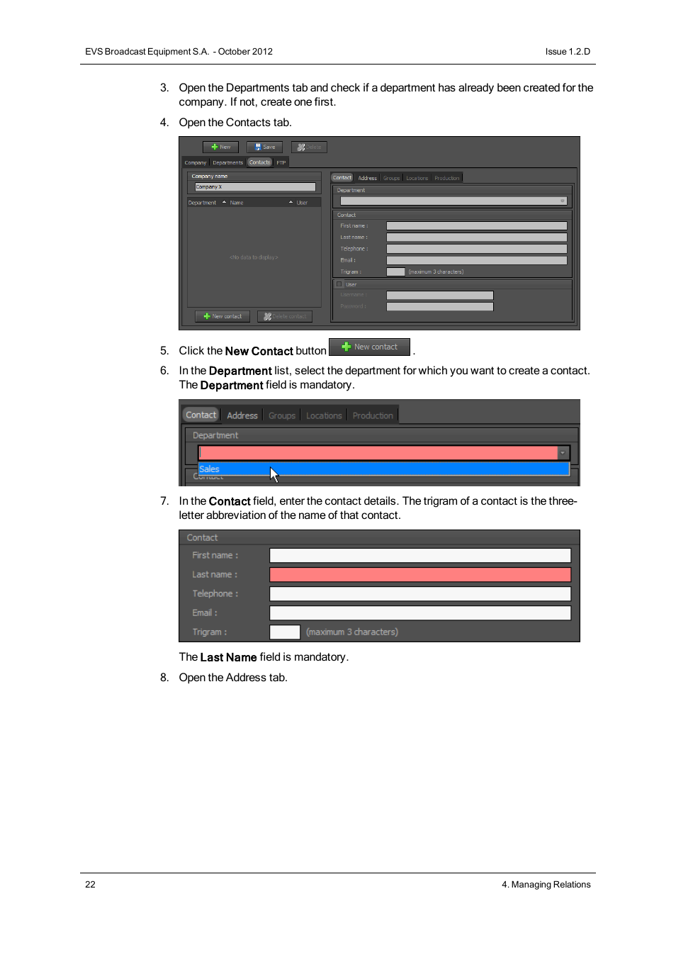 EVS IP2Archive MAD Config Version 1.2 - October 2012 User Manual User Manual | Page 27 / 48