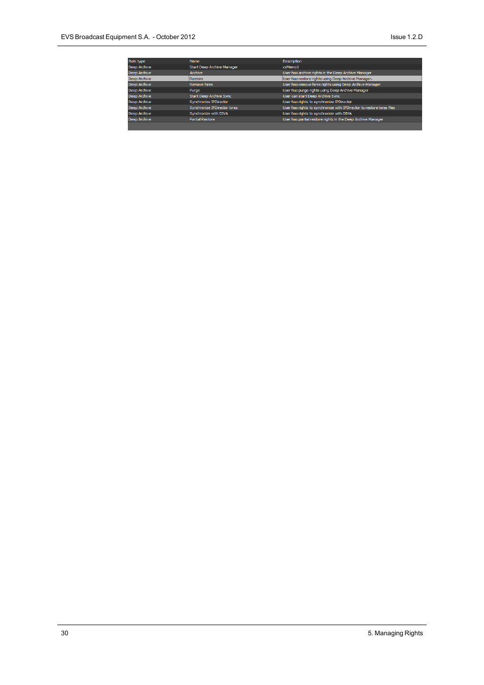 EVS IP2Archive MAD Config Version 1.2 - October 2012 User Manual User Manual | Page 35 / 48