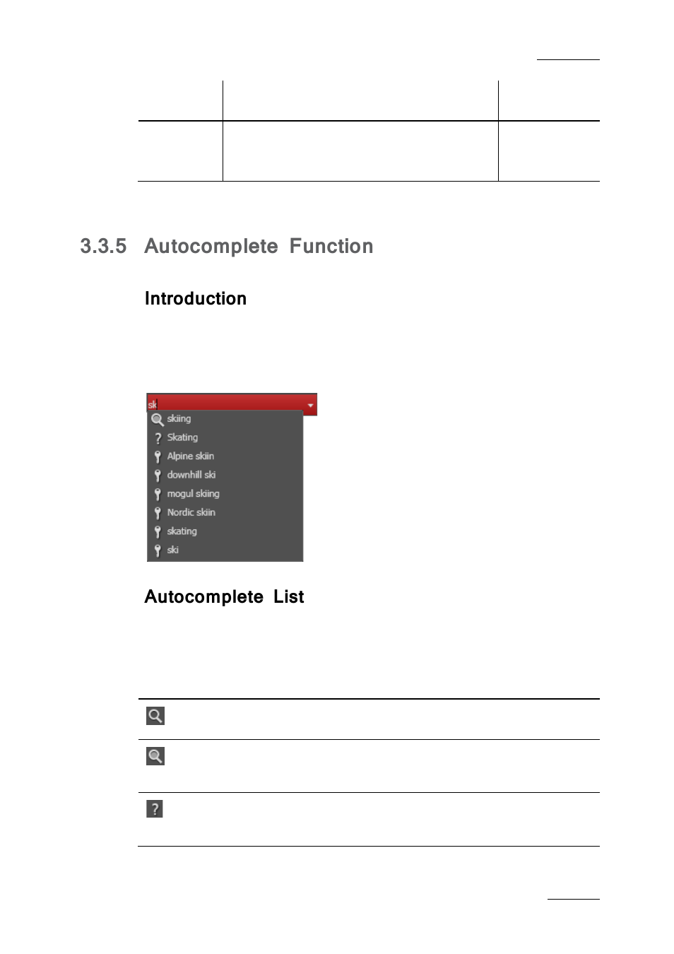 5 autocomplete function, Introduction, Autocomplete list | Autocomplete function | EVS IPBrowse Version 6.0 - November 2012 User's Manual User Manual | Page 35 / 90