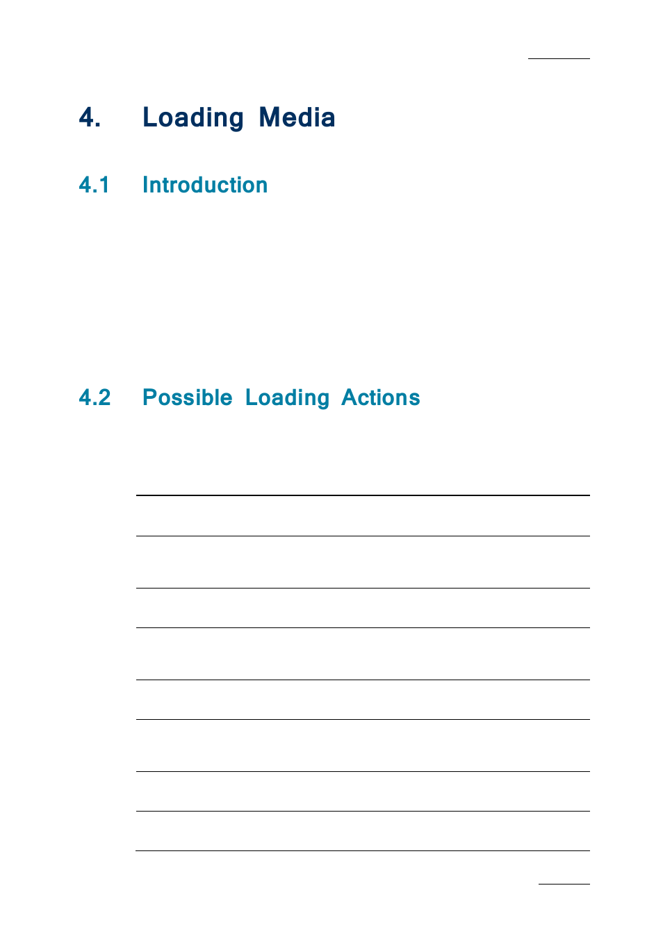 Loading media, 1 introduction, 2 possible loading actions | Oading, Edia, Introduction, Possible loading actions, 4’ loading media, N 4 ‘loading media, Ge 41 | EVS IPBrowse Version 6.0 - November 2012 User's Manual User Manual | Page 49 / 90