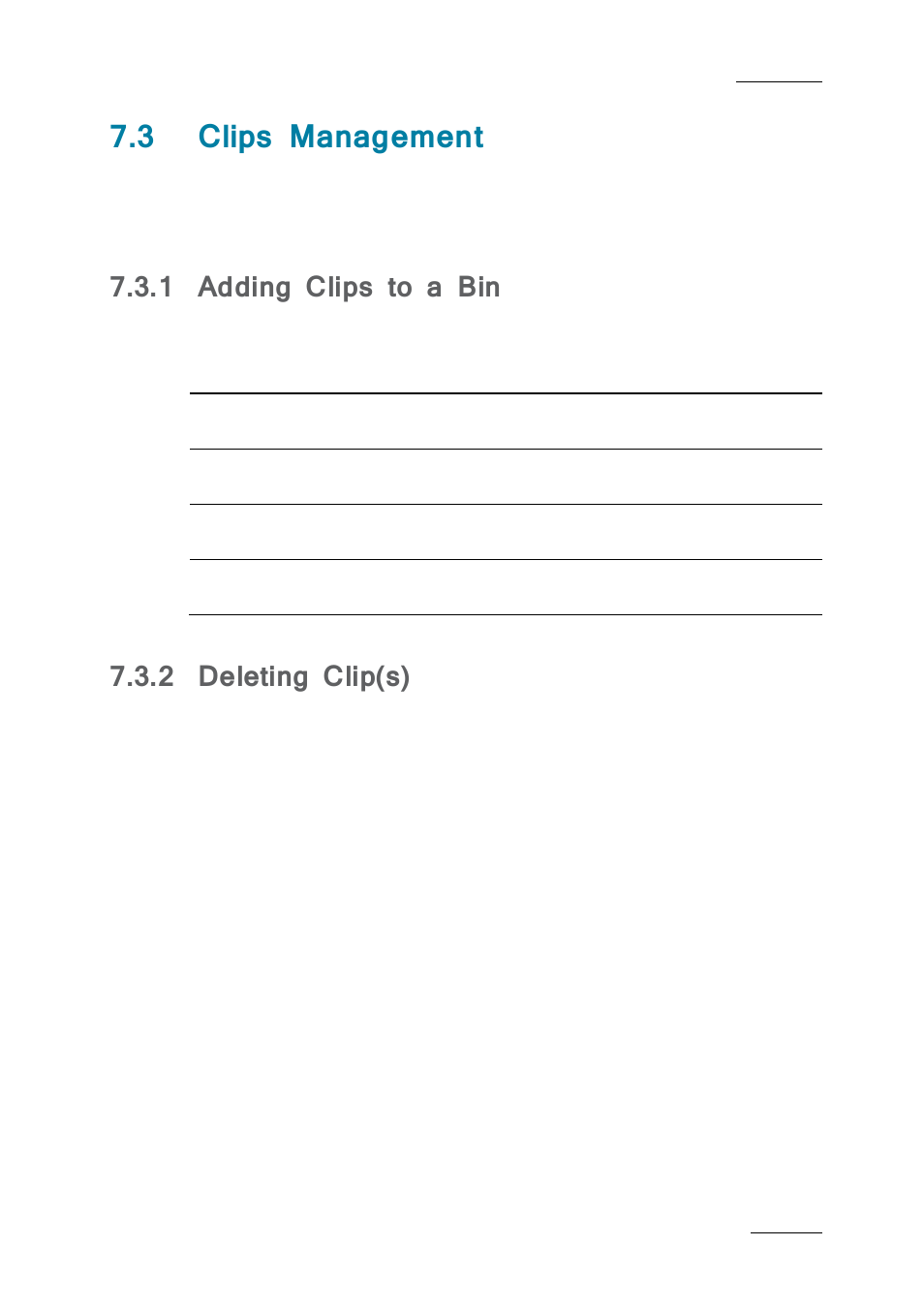 3 clips management, 1 adding clips to a bin, 2 deleting clip(s) | Clips management, Adding clips to a bin, Deleting clip(s) | EVS IPBrowse Version 6.0 - November 2012 User's Manual User Manual | Page 71 / 90