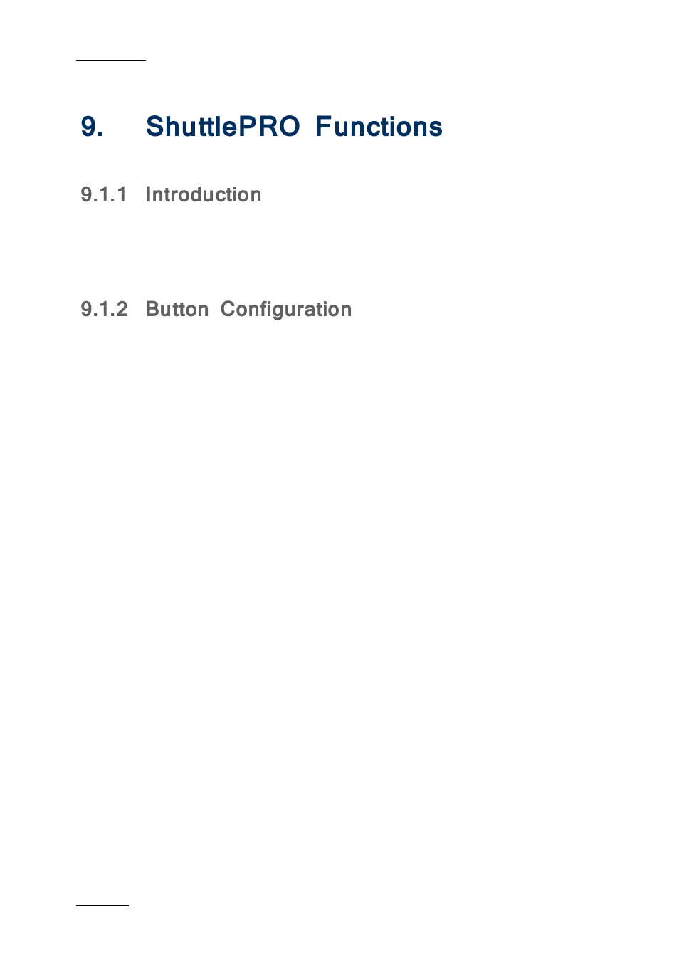 Shuttlepro functions, 1 introduction, 2 button configuration | Huttle, Unctions, Introduction, Button configuration | EVS IPBrowse Version 6.0 - November 2012 User's Manual User Manual | Page 84 / 90