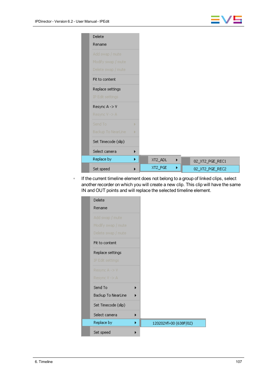 EVS IPDirector Version 6.2 - June 2013 IPEDIT User Manual User Manual | Page 119 / 264