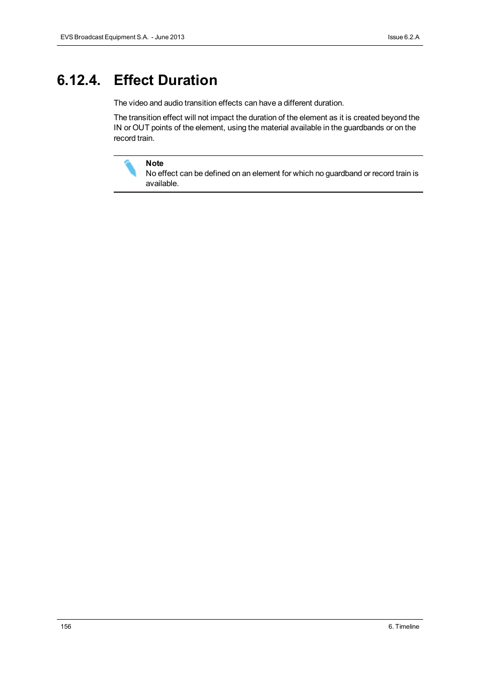 Effect duration | EVS IPDirector Version 6.2 - June 2013 IPEDIT User Manual User Manual | Page 168 / 264