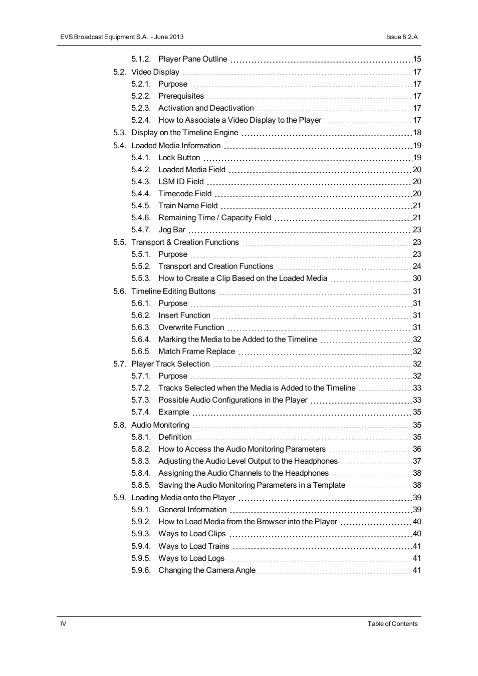 EVS IPDirector Version 6.2 - June 2013 IPEDIT User Manual User Manual | Page 6 / 264
