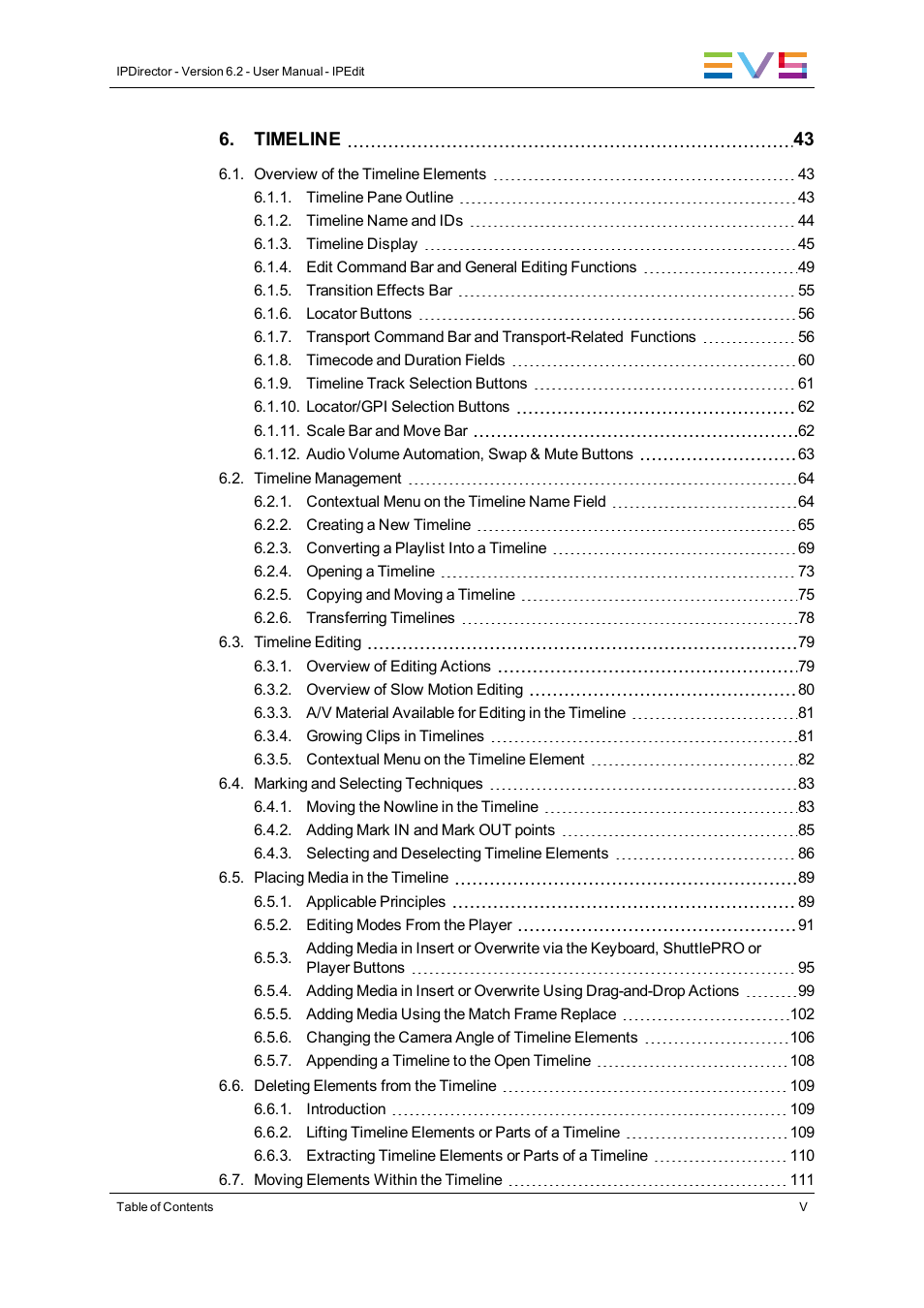 EVS IPDirector Version 6.2 - June 2013 IPEDIT User Manual User Manual | Page 7 / 264