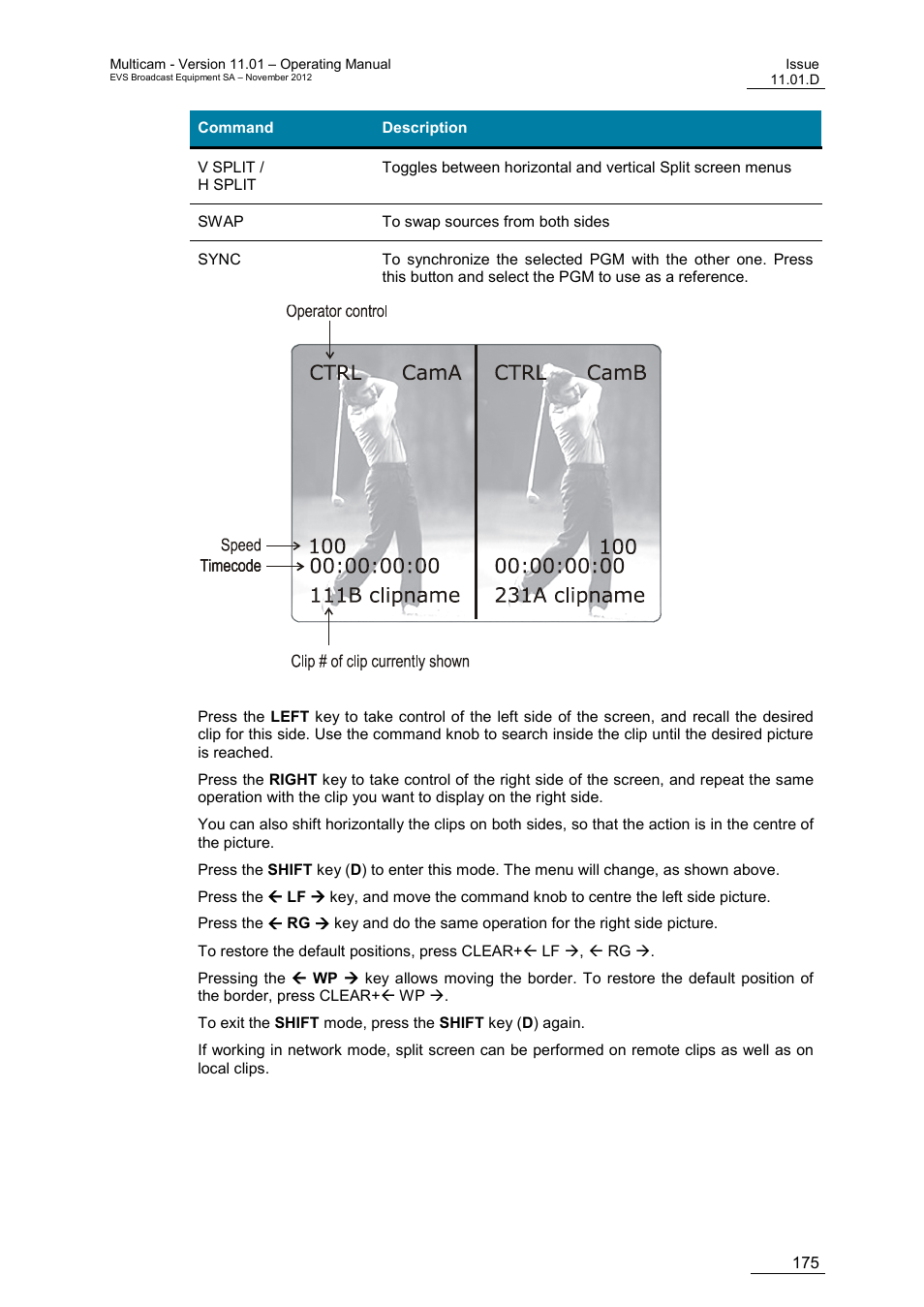 EVS XT3 MulticamLSM Version 11.01 - November 2012 Operation Manual User Manual | Page 185 / 209