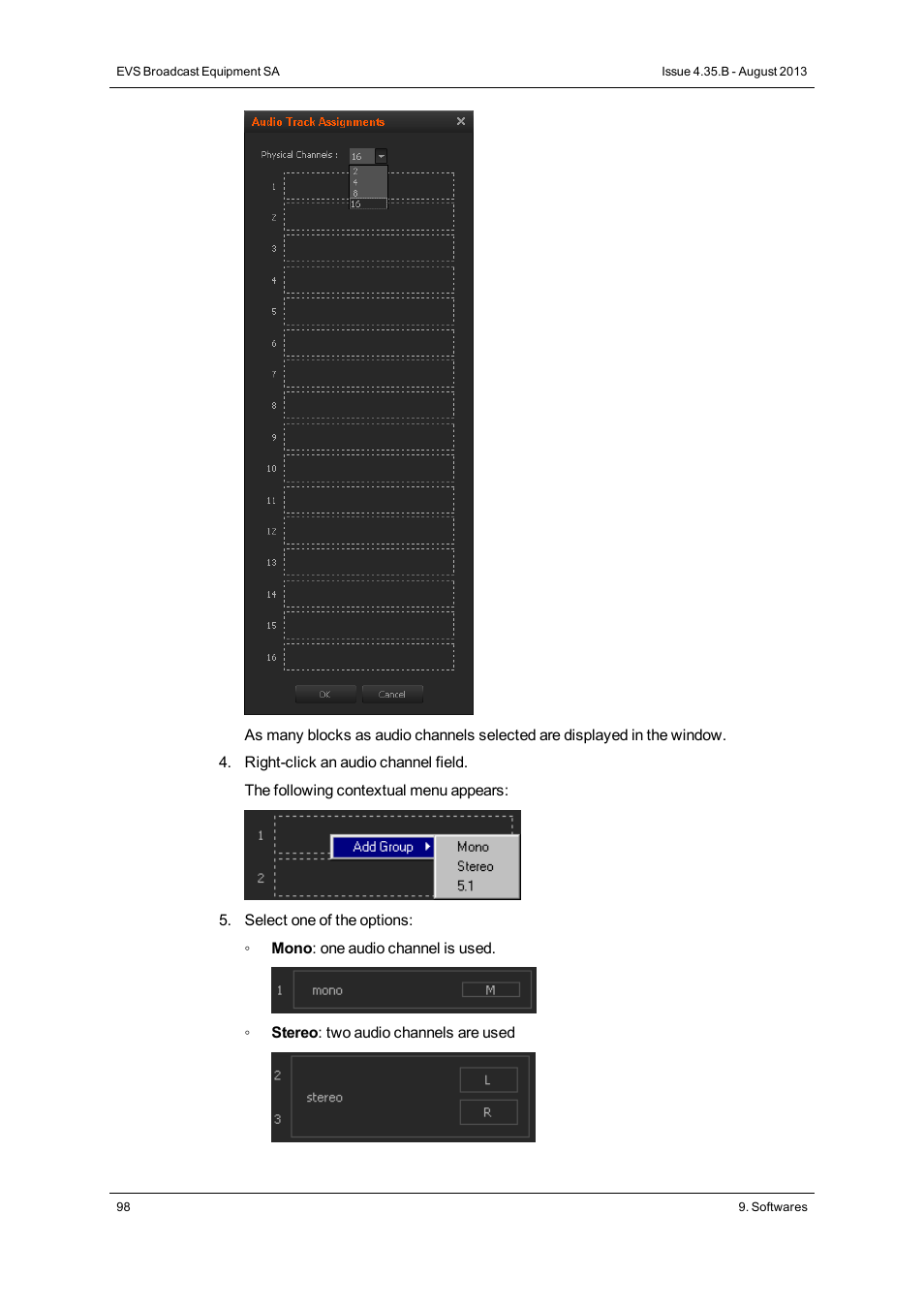 EVS XEDIO Manager Version 4.35 - August 2013 User Manual User Manual | Page 108 / 142