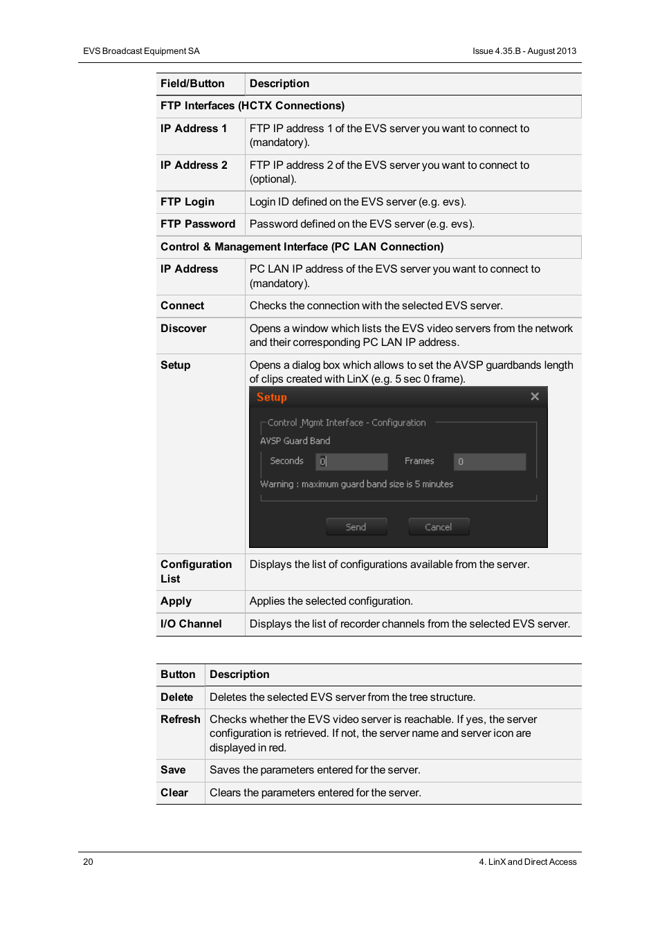 EVS XEDIO Manager Version 4.35 - August 2013 User Manual User Manual | Page 30 / 142