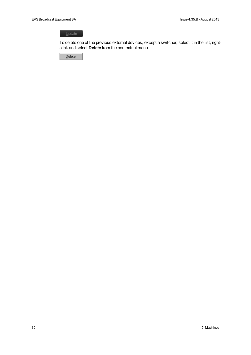 EVS XEDIO Manager Version 4.35 - August 2013 User Manual User Manual | Page 40 / 142
