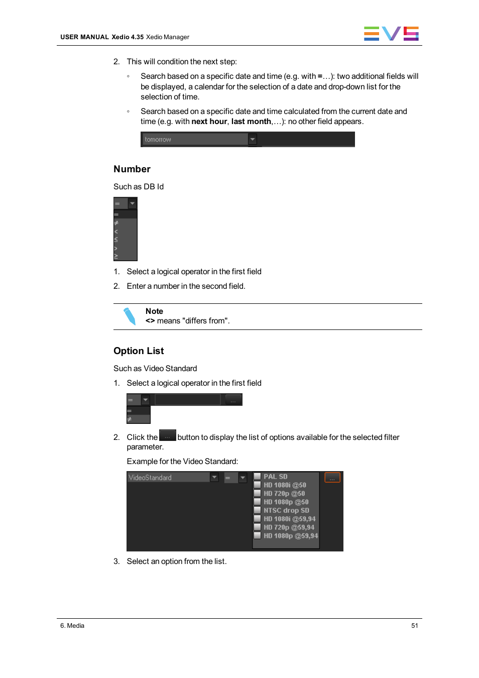 EVS XEDIO Manager Version 4.35 - August 2013 User Manual User Manual | Page 61 / 142